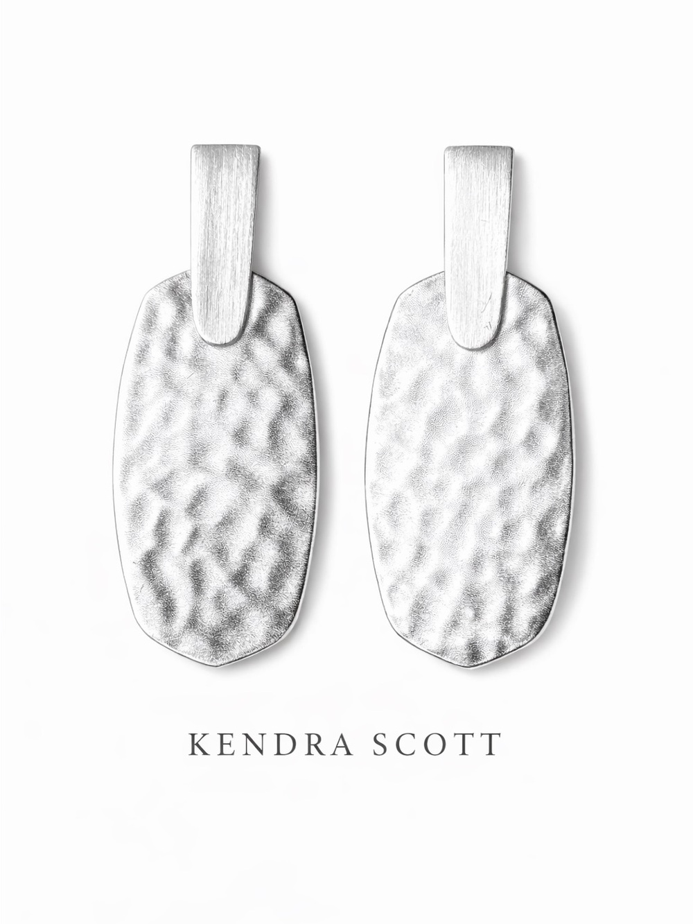 Kendra Scott Aragon Hammered Silver Earrings
